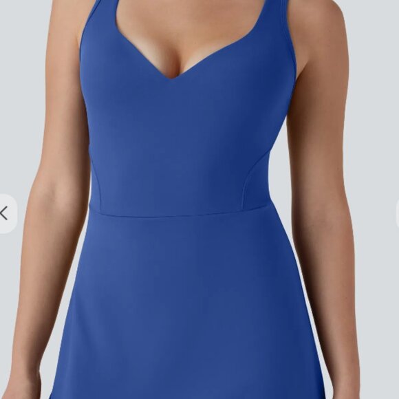 NWT Halara Softlyzero Plush Active Dress – L (12/14) in Blue - Picture 2 of 8